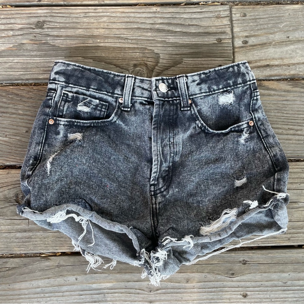 Wild Fable shorts distressed jean cutoffs black women’s size 0